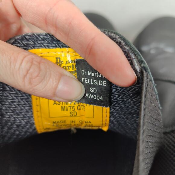 Dr Martens Fellside SD Safety Boots Mens 12 45 Black Leather Steel Toe Chelsea - Picture 10 of 12